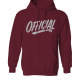 Mikina Official 1D REFLECTIVE HOODIE BURGUNDY