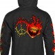 Mikina BONES Wheels Boo Heart & Soul Black