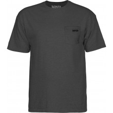 T-Shirt BONES WHEELS Pocket Charcoal