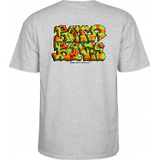 T-Shirt Powell Peralta Rat Bones Graffiti Sport Gray