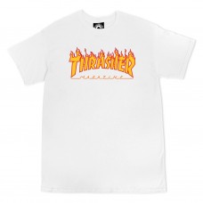 T-Shirt Thrasher Flame White