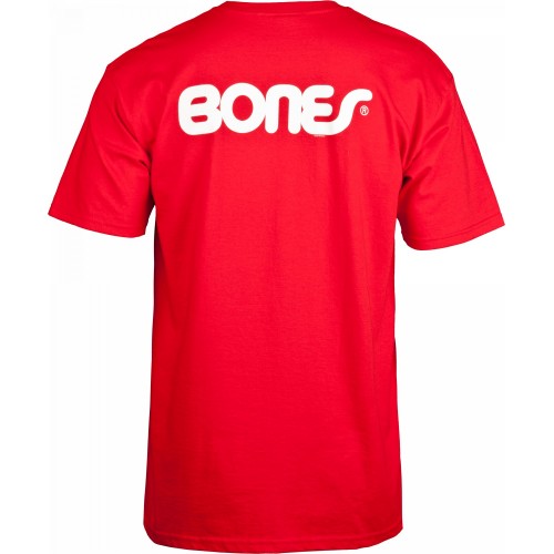 Bones® Bearings Swiss Text T-Shirt - Red