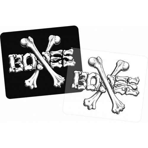 BONES WHEELS Crossbone Square 10cm Single Sticker