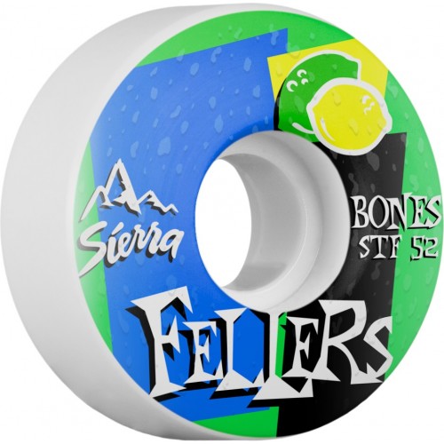 BONES STF Pro Fellers Mist 52x29 V3 Skateboard Wheel 83B 4pk