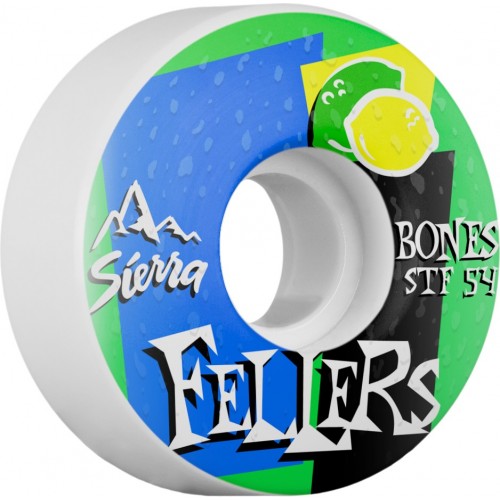 BONES STF Pro Fellers Mist 54x30 V3 Skateboard Wheel 83B 4pk