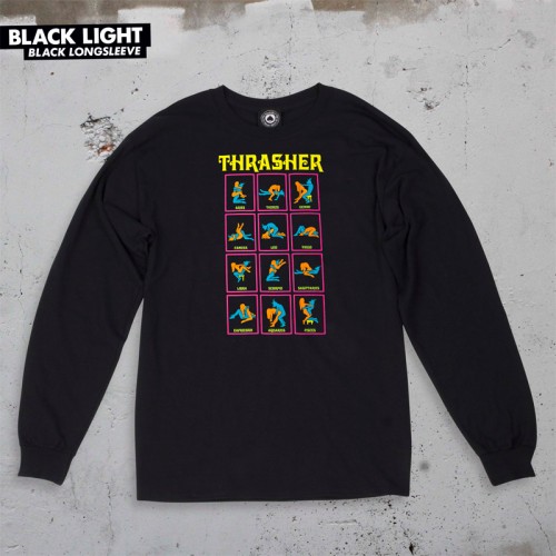 Triko Thrasher BTS 2018 Black Light dlouhý rukáv