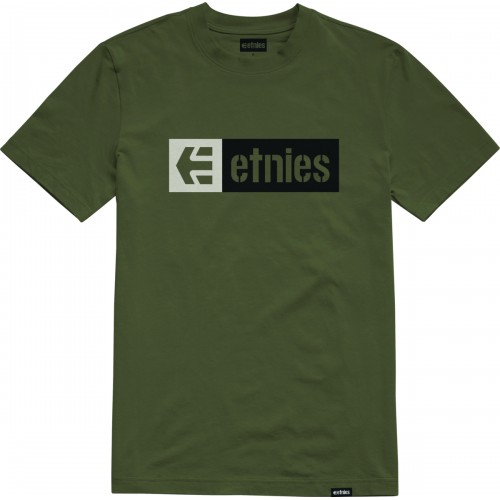 Etnies New Box S/S Tee olivové