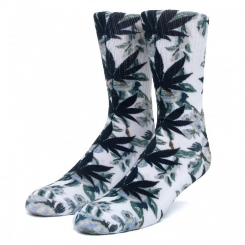 HUF Digtial Plantlife Sock bílé