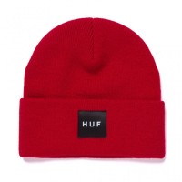 HUF Essentials Box Logo Beanie červený