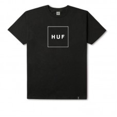 HUF Essentials Box Logo Tee černé