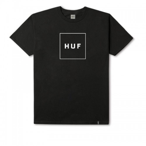 HUF Essentials Box Logo Tee černé