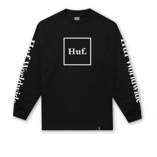 HUF Essentials Domestic Longsleeve black