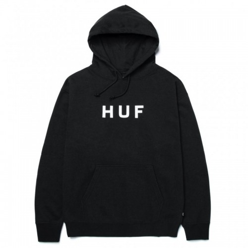 HUF Essentials OG Logo Hoodie černá