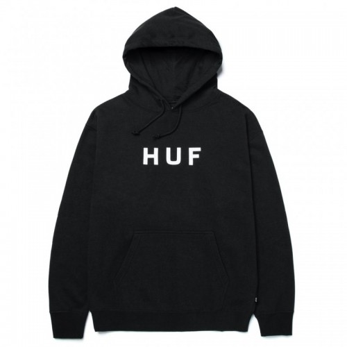 HUF Essentials OG Logo Hoodie černá