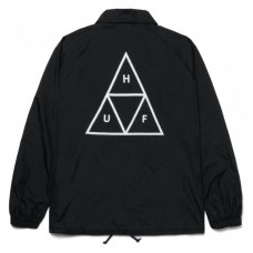 HUF Essentials Triple Triangle Coaches Jacket černá