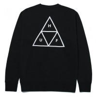 HUF Essentials Triple Triangle Crew black