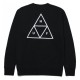 HUF Essentials Triple Triangle Crew černá