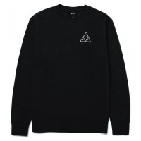 HUF Essentials Triple Triangle Crew black