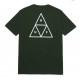 HUF Essentials Triple Triangle Tee tmavě zelené