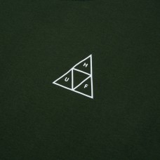 HUF Essentials Triple Triangle Tee tmavě zelené
