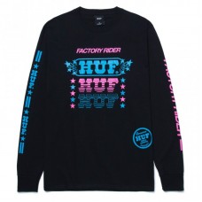 HUF Factory Rider Longsleeve černé