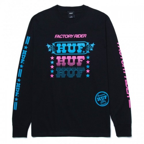 HUF Factory Rider Longsleeve black