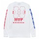 HUF Factory Rider Longsleeve white