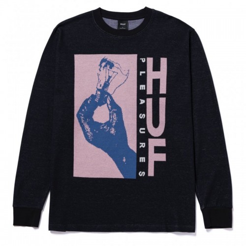 HUF Light Up Jacquard Longsleeve černé