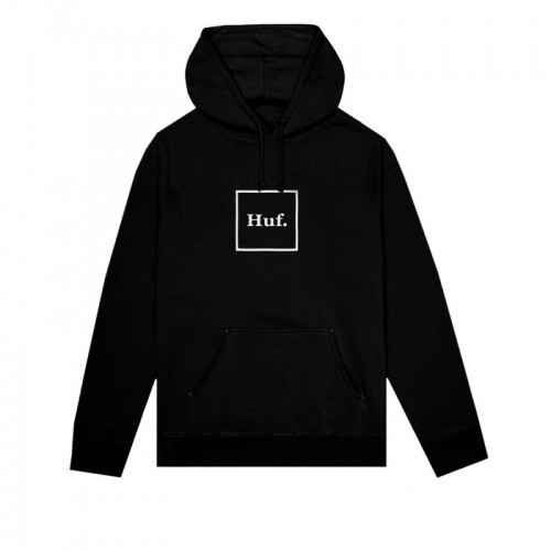 HUF Essentials Box Logo Hoodie černá