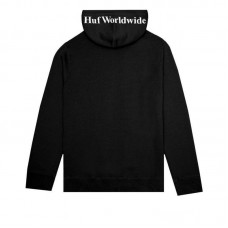 HUF Essentials Box Logo Hoodie černá