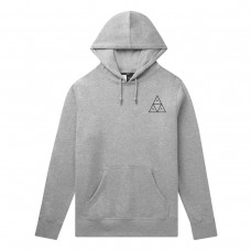 HUF Essentials Triple Triangle Hoodie šedá