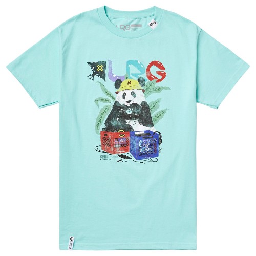 LRG Panda Crate Dig SS Tee tyrkysové
