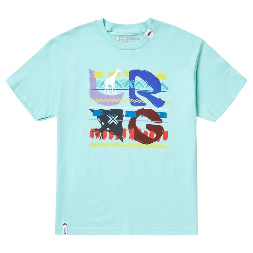 LRG Stacked Bass SS Tee tyrkysové