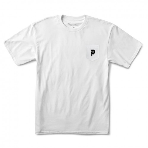 Primitive Goodbye Pocket Tee bílé