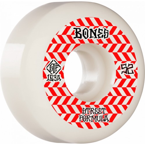 BONES WHEELS STF Patterns Sidecut Skateboard Wheels V5 52mm 103a 4pk