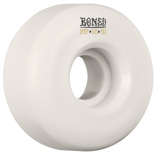 BONES WHEELS STF Blanks Skateboard Wheels V2 51mm 103A 4pk