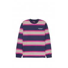 The Hundreds Pier LS Tee navy / pink