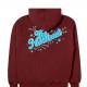 Hoodie The Hundreds Pop Slant burgundy