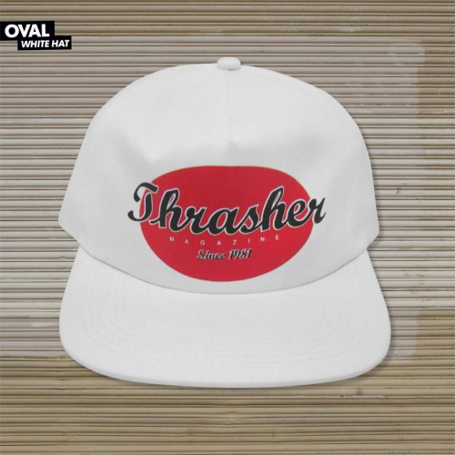 Kšiltovka Thrasher Oval White Spring 2018