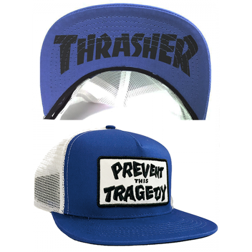 Kšiltovka Thrasher Magazine Prevent this Tragedy blue