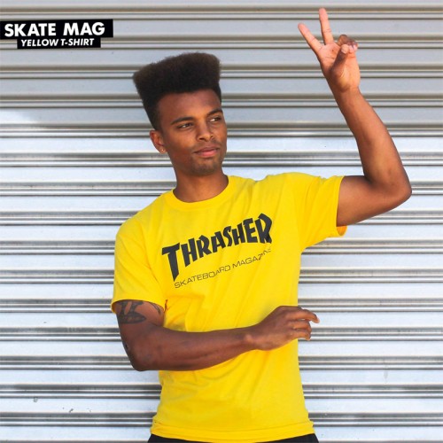 Triko Thrasher Skate Mag Yellow