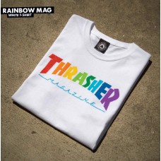 Triko Thrasher Rainbow White Holiday 2020
