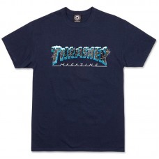 T-Shirt Thrasher Black Ice Navy Holiday 2020