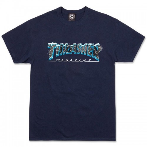 T-Shirt Thrasher Black Ice Navy Holiday 2020