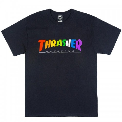 Triko Thrasher Rainbow Black Holiday 2020