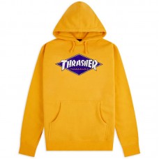 Hoodie Thrasher Diamond Logo Gold