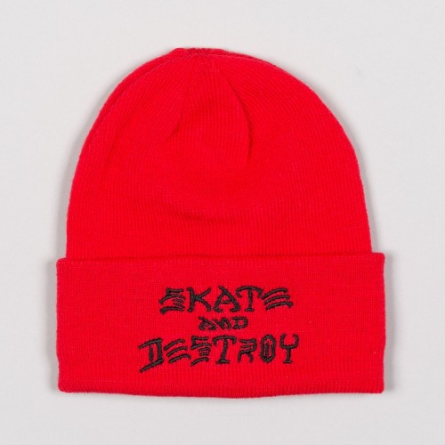 Kulich Thrasher Skate and Destroy Emb. Red