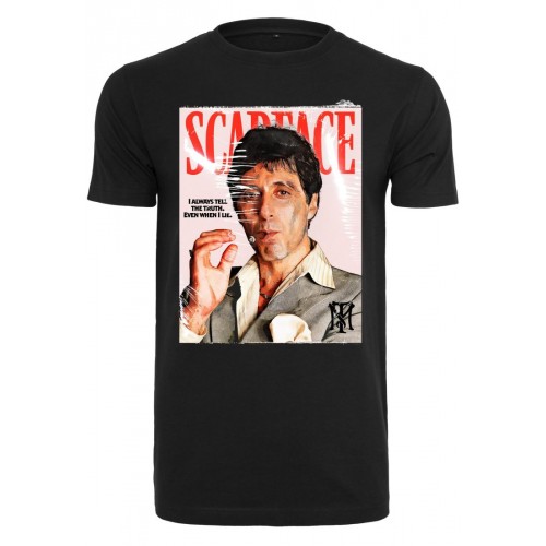 Urban Classics Scarface Magazine Cover Tee černé