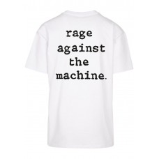 Urban Classics Rage Against The Machine Oversize Tee bílé
