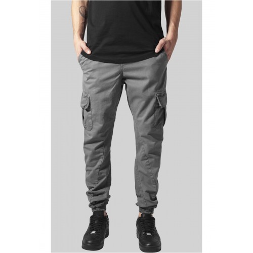 Urban Classics Cargo Jogging Pants tmavě šedé